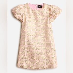 Crewcuts (J. Crew) Pink and Gold Swan Dress